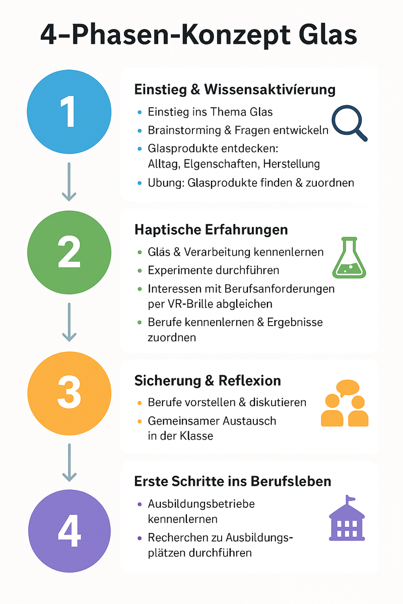 Beschreibung der 4 Phase des Unterrichtskonzepts