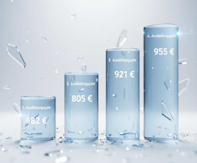 Grafik mit 4 Säulen