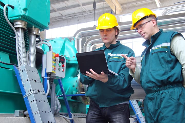 Ausbildung in der Glasindustrie.