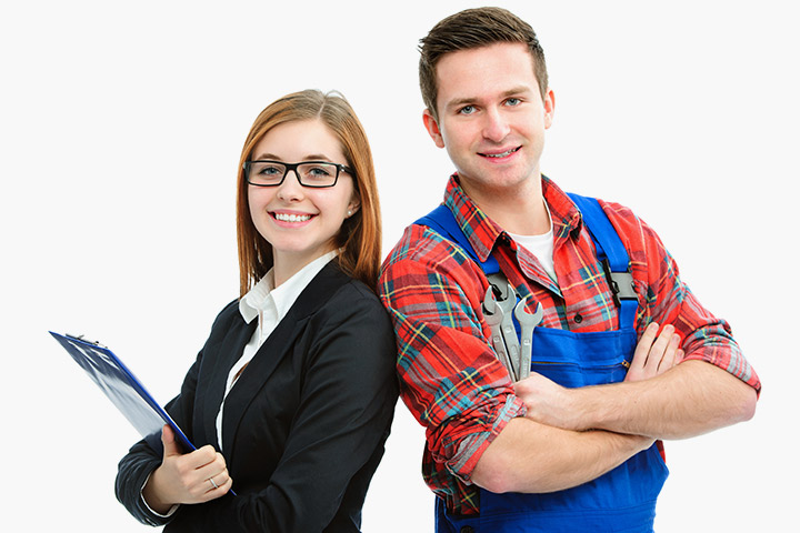 Zwei Auszubildende in der Glasindustrie die Ausbildung starten in der Glasindustrie
