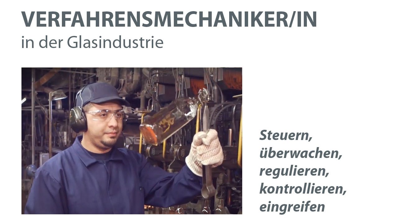 Vorschaubild zu YouTube-Video Ausbildung zum Verfahrensmechaniker Glastechnik in der Hohlglasindustrie